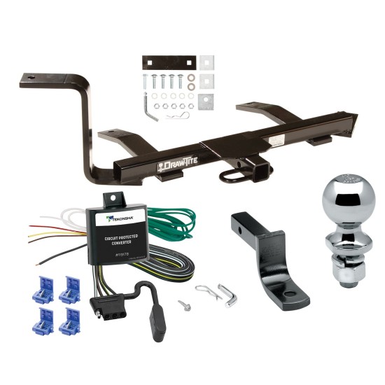 Trailer Tow Hitch For 99-09 Volkswagen Jetta Sedan City Complete Package w/ Wiring Draw Bar and 2" Ball