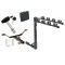 Trailer Tow Hitch w/ 4 Bike Rack For 04-08 Acura TL tilt away adult or child arms fold down carrier w/ Lock and Cover