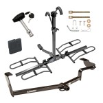 Trailer Tow Hitch For 06-15 Honda Civic Platform Style 2 Bike Rack w/ Hitch Lock and Cover