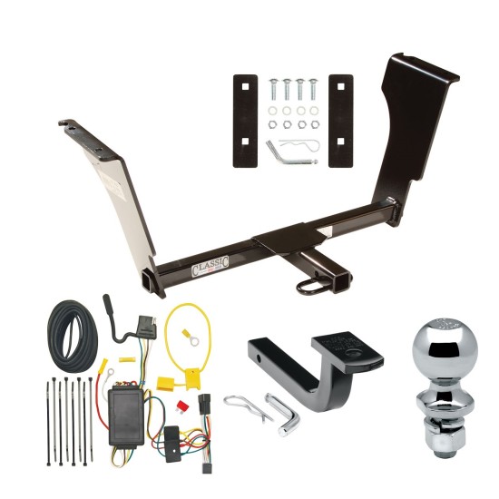 Trailer Tow Hitch For 03-07 Cadillac CTS 04-07 V Complete Package w/ Wiring Draw Bar and 2" Ball