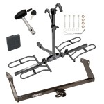 Trailer Tow Hitch For 07-12 Dodge Caliber Platform Style 2 Bike Rack w/ Hitch Lock and Cover