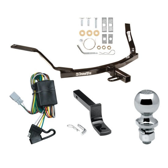 Trailer Tow Hitch For 99-03 Acura TL 01-03 CL 98-02 Honda Accord Sedan Complete Package w/ Wiring Draw Bar and 1-7/8" Ball