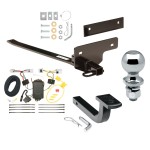 Trailer Tow Hitch For 07-12 Nissan Sentra Complete Package w/ Wiring Draw Bar and 2" Ball