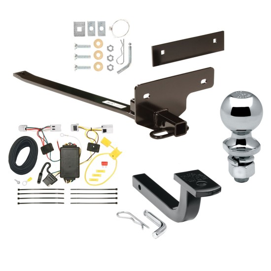 Trailer Tow Hitch For 07-12 Nissan Sentra Complete Package w/ Wiring Draw Bar and 2" Ball