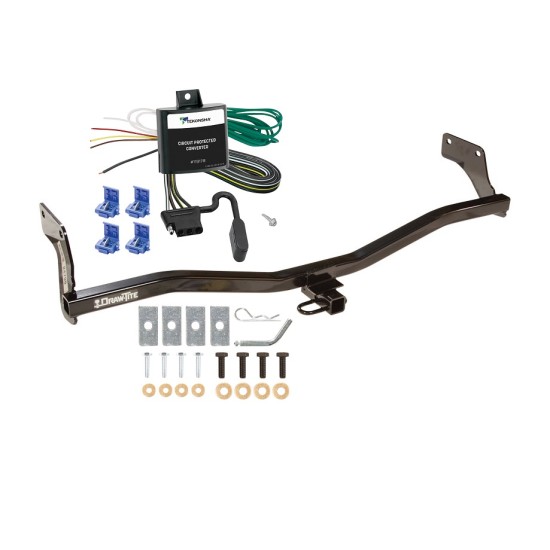 Trailer Tow Hitch For 06-11 KIA Rio5 Hatchback 07-11 Hyundai Accent Hatchback Tow Receiver w/ Wiring Harness Kit