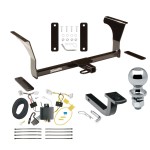 Trailer Tow Hitch For 16-22 Nissan Altima Sedan Complete Package w/ Wiring Draw Bar and 2" Ball