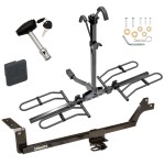 Trailer Tow Hitch For  07-12 KIA Rondo Platform Style 2 Bike Rack w/ Hitch Lock and Cover