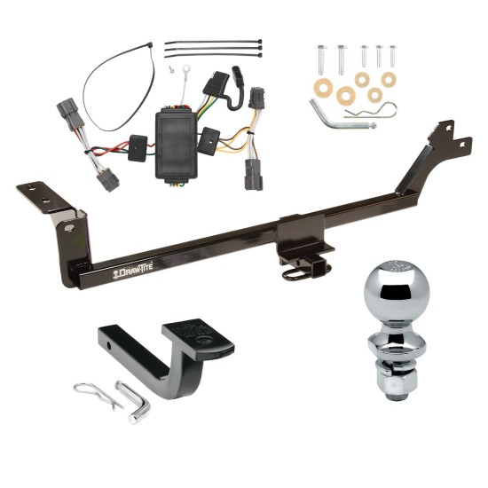 Trailer Tow Hitch For 07-12 KIA Rondo Complete Package w/ Wiring Draw Bar and 1-7/8" Ball