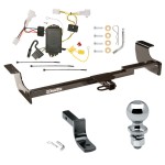 Trailer Tow Hitch For 04-09 Toyota Prius Complete Package w/ Wiring Draw Bar and 2" Ball