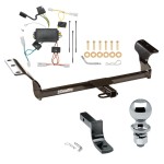 Trailer Tow Hitch For 03-08 Pontiac Vibe Complete Package w/ Wiring Draw Bar and 2" Ball