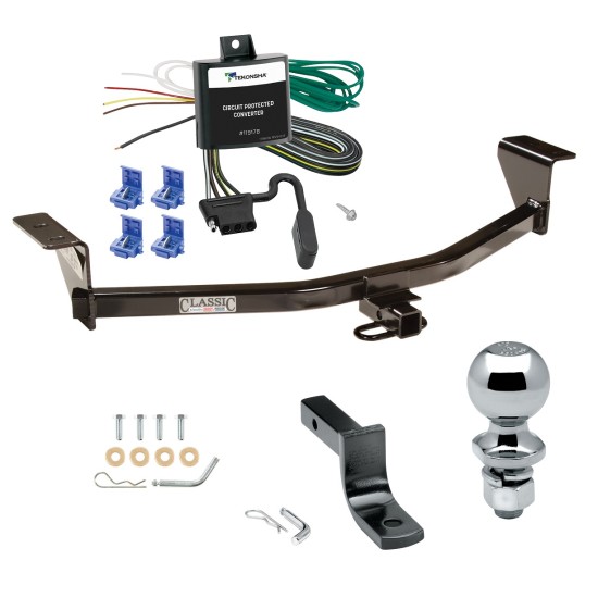 Trailer Tow Hitch For 11-13 Scion tC Except Release Series Complete Package w/ Wiring Draw Bar and 2" Ball