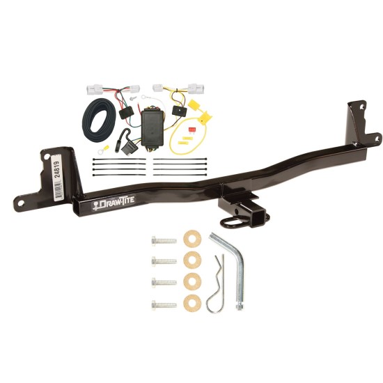 Trailer Tow Hitch For 07-11 Toyota Yaris Sedan Trailer Hitch Tow Receiver w/ Wiring Harness Kit