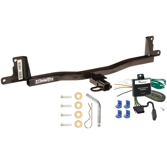 Trailer Tow Hitch For 07-11 Toyota Yaris Hatchback Trailer Hitch Tow Receiver w/ Wiring Harness Kit