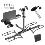 Trailer Tow Hitch For 07-08 Infiniti G35 09-13 G37 4 Dr. Sedan Platform Style 2 Bike Rack w/ Hitch Lock and Cover