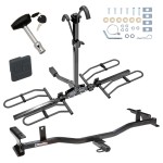 Trailer Tow Hitch For 09-13 Mazda 6 4 Dr. Sedan Platform Style 2 Bike Rack w/ Hitch Lock and Cover