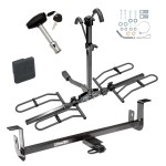 Trailer Tow Hitch For 10-13 Mazda 3 5 Dr. Hatchback Platform Style 2 Bike Rack w/ Hitch Lock and Cover