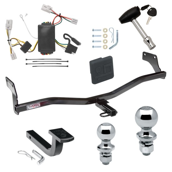 Trailer Tow Hitch For 09-12 Hyundai Elantra Touring 5 Dr. Deluxe Package Wiring 2" and 1-7/8" Ball and Lock