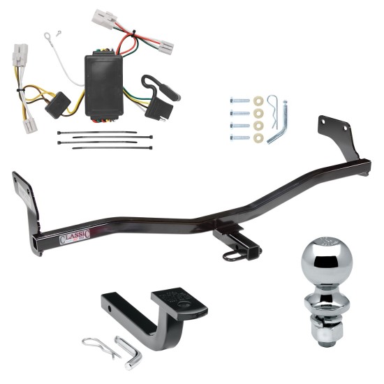 Trailer Tow Hitch For 09-12 Hyundai Elantra Touring 5 Dr. Complete Package w/ Wiring Draw Bar and 1-7/8" Ball