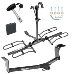 Trailer Tow Hitch For 10-21 Toyota Prius 12-17 Prius V Platform Style 2 Bike Rack w/ Hitch Lock and Cover