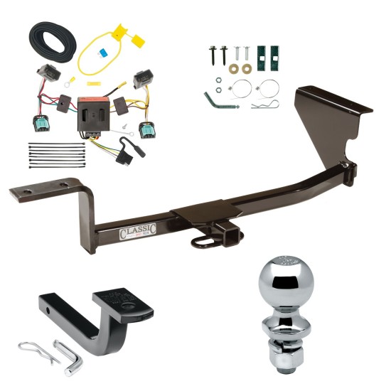 Trailer Tow Hitch For 07-10 Volkswagen Passat Wagon Except 4 Motion Complete Package w/ Wiring Draw Bar and 2" Ball