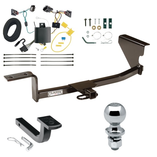 Trailer Tow Hitch For 13-18 Volkswagen CC Except 4 Motion Complete Package w/ Wiring Draw Bar and 2" Ball