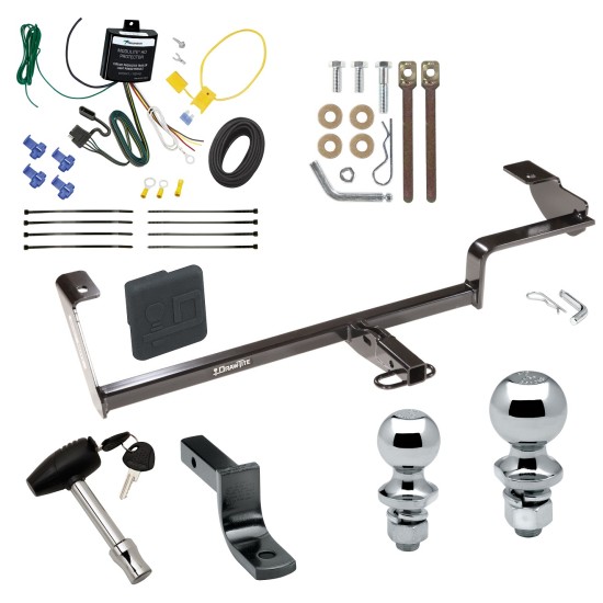 Trailer Tow Hitch For 06-11 Acura CSX Canada Only Deluxe Package Wiring 2" and 1-7/8" Ball and Lock