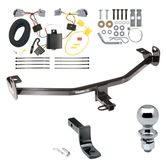 Trailer Tow Hitch For 12-18 Ford Focus Sedan Complete Package w/ Wiring Draw Bar and 2" Ball