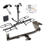 Trailer Tow Hitch For 12-17 Mazda 5 Platform Style 2 Bike Rack w/ Hitch Lock and Cover