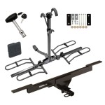 Trailer Tow Hitch For 12-22 Volkswagen Passat w/ Platform Style 2 Bike Rack w/ Hitch Lock and Cover