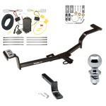 Trailer Tow Hitch For 12-17 KIA Rio 4 Dr. Sedan Except S Complete Package w/ Wiring Draw Bar and 1-7/8" Ball