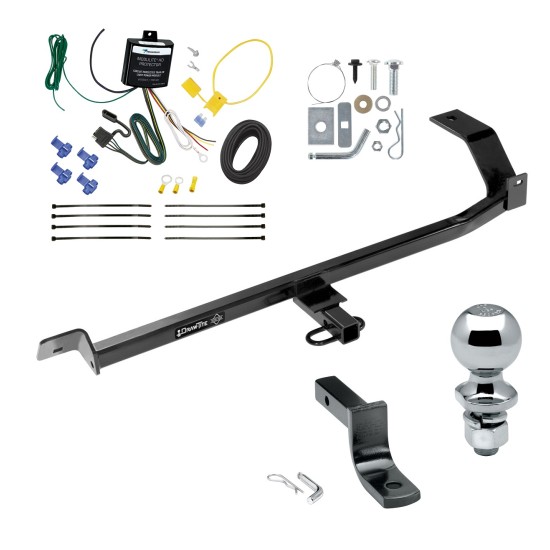 Trailer Tow Hitch For 08-11 Mitsubishi Lancer Sedan Exc Evolution Ralliart Dual Exhaust Complete Package w/ Wiring