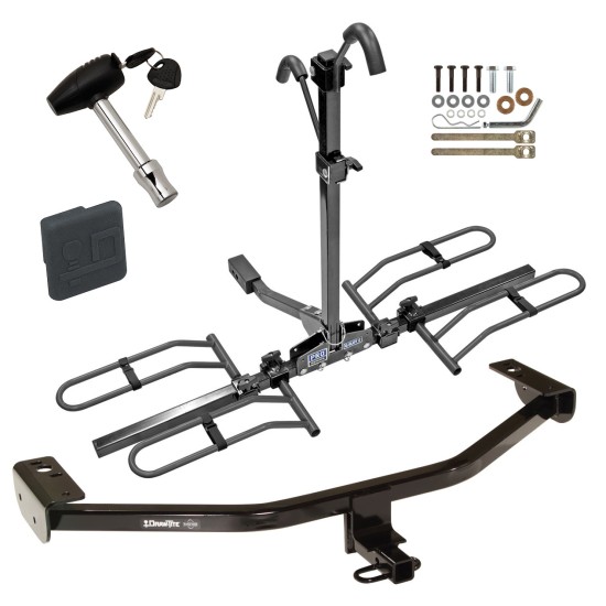 Trailer Tow Hitch For 13-18 Ford C-MAX Platform Style 2 Bike Rack w/ Hitch Lock and Cover