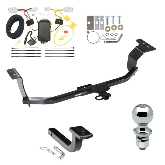 Trailer Tow Hitch For 11-16 Hyundai Elantra Complete Package w/ Wiring Draw Bar and 2" Ball