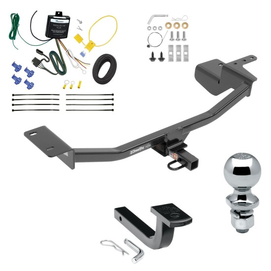 Trailer Tow Hitch For 10-14 Volkswagen GTI Hatchback Complete Package w/ Wiring Draw Bar and 2" Ball