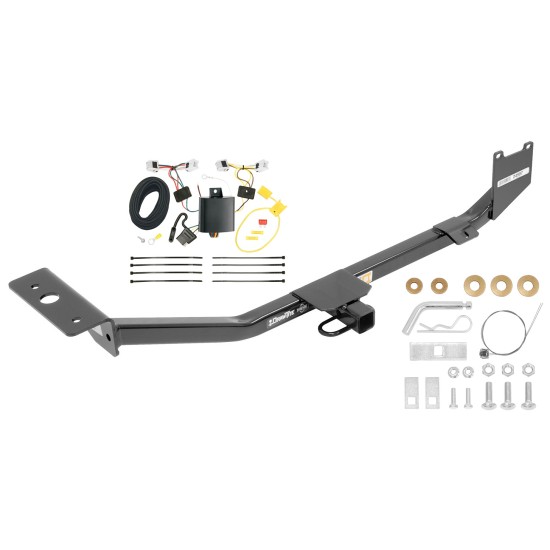 Trailer Hitch For 13-19 Nissan Sentra S SL SV Excluding SR, SR Turbo and Nismo 20-23 S w/ Wiring Harness Kit