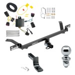 Trailer Tow Hitch For 15-22 Volkswagen Golf Except Sportwagen Complete Package w/ Wiring Draw Bar and 2" Ball