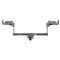 Trailer Tow Hitch w/ 4 Bike Rack For 15-23 Ford Mustang tilt away adult or child arms fold down carrier w/ Lock and Cover