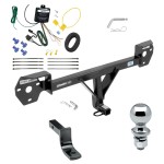 Trailer Tow Hitch For 17-20 Toyota 86 Complete Package w/ Wiring Draw Bar and 2" Ball