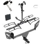 Trailer Tow Hitch For 16-24 Chevy Camaro Platform Style 2 Bike Rack w/ Hitch Lock and Cover