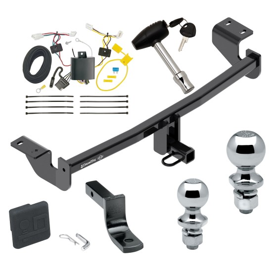 Trailer Tow Hitch For 2016 Toyota iM 17-18 Corolla iM Deluxe Package Wiring 2" and 1-7/8" Ball and Lock