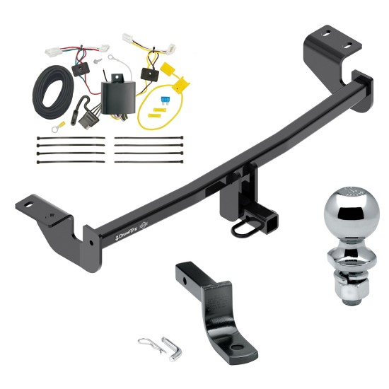 Trailer Tow Hitch For 2016 Toyota iM 17-18 Corolla iM Complete Package w/ Wiring Draw Bar and 2" Ball