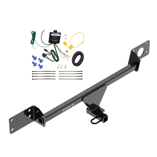  Trailer Hitch Tow Receiver w/ Wiring Harness Kit For 15-21 Mercedes-Benz C300 Sedan Except Models w/Sport Package