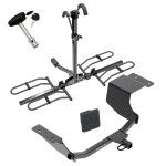 Trailer Tow Hitch For 11-19 Ford Fiesta 5 Dr. Hatchback Platform Style 2 Bike Rack w/ Hitch Lock and Cover