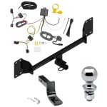 Trailer Tow Hitch For 18-22 Honda Accord Complete Package w/ Wiring Draw Bar and 2" Ball