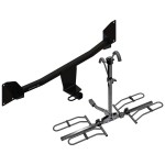 Trailer Tow Hitch For 20-22 Volkswagen Passat 1-1/4" Towing Receiver Platform Style 2 Bike Rack