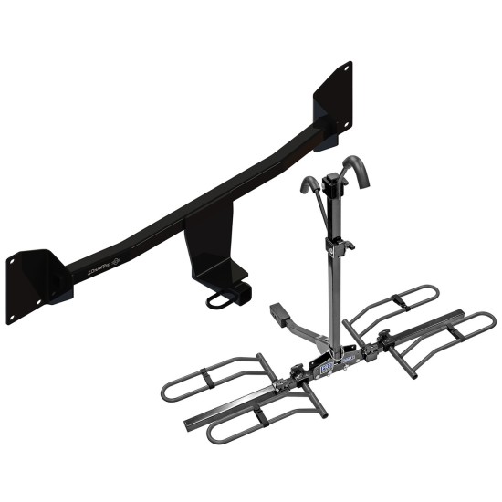 Trailer Tow Hitch For 20-22 Volkswagen Passat 1-1/4" Towing Receiver Platform Style 2 Bike Rack