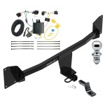 Trailer Tow Hitch For 20-22 Volkswagen Passat without LED Taillights Complete Package w/ Wiring Draw Bar and 1-7/8" Ball
