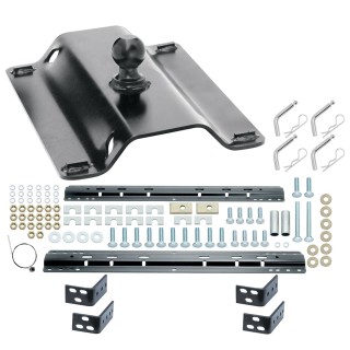 Reese 25K Gooseneck Trailer Hitch w/ Rails For 1975 - 2016  Ford F100 150 250 350 450 Base Rail Kit Brackets and Hardware Heavy Duty