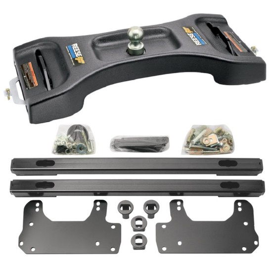 Reese Elite Rails 25K Gooseneck Hitch for 02-13  Dodge Ram 1500 2500 3500 All Models with Installation Kit Under-Bed Reese Elite Gooseneck Trailer Hitch