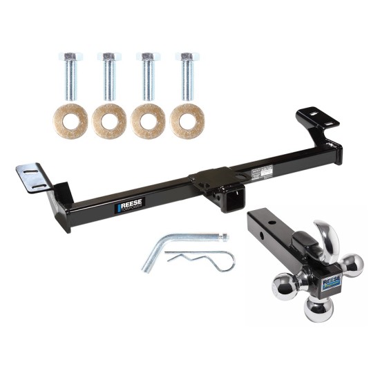 Reese Trailer Tow Hitch Receiver For 96-05 Toyota RAV4 w/Tri-Ball Triple Ball 1-7/8" 2" 2-5/16"